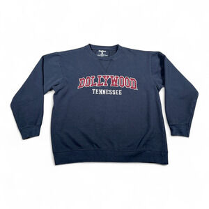 Dollywood Sweater Adult MEDIUM Blue Sweatshirt Tennessee Park Country Music